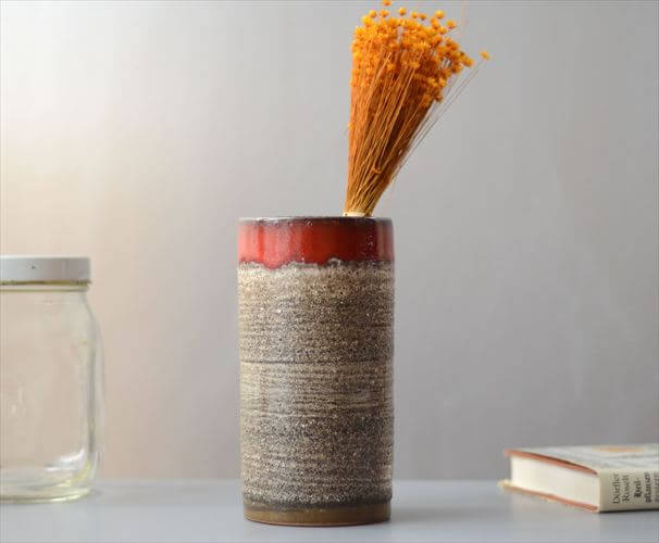 東ドイツ製 ヴィンテージ Strehla Fat Lava Vase 花瓶 花器 ファット