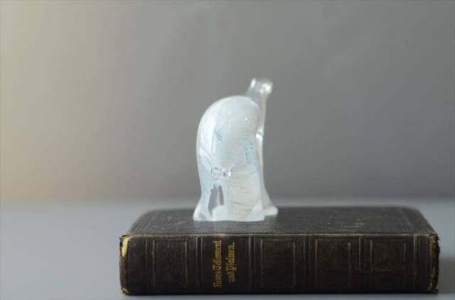 フィンランド製 Eino Piipponen Polar Bear ガラスのシロクマ フィギュア アイノピッポネン 北欧 オブジェ ヴィンテージ