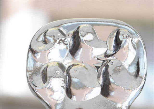 フィンランド製 iittala Lintupuu 小鳥の木 ガラス オブジェ イッタラ Jorma Vennola ペーパーウェイト 北欧 アンティーク ヴィンテージ
