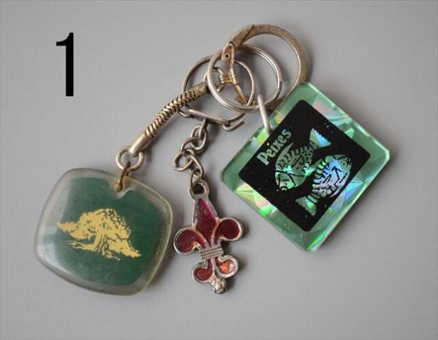 ヨーロッパや北欧から ヴィンテージキーホルダー 3個セット Vintage keychain アンティーク_260528