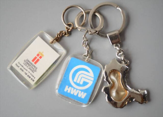 ヨーロッパや北欧から ヴィンテージキーホルダー 3個セット Vintage keychain アンティーク_260528
