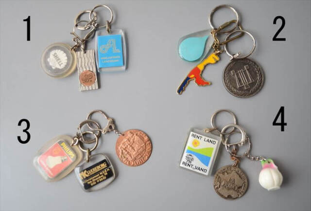 ヨーロッパや北欧から ヴィンテージキーホルダー 3個セット Vintage keychain アンティーク_260528