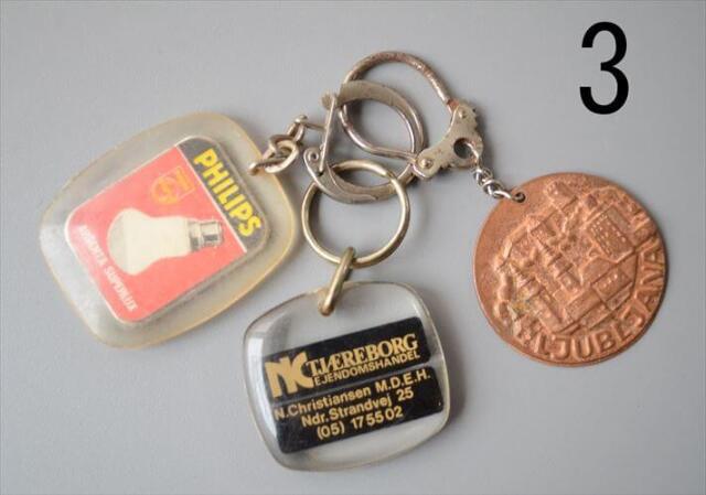 ヨーロッパや北欧から ヴィンテージキーホルダー 3個セット Vintage keychain アンティーク_260528