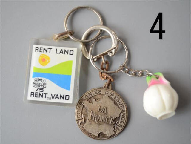 ヨーロッパや北欧から ヴィンテージキーホルダー 3個セット Vintage keychain アンティーク_260528