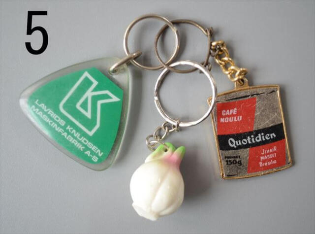 ヨーロッパや北欧から ヴィンテージキーホルダー 3個セット Vintage keychain アンティーク_260528