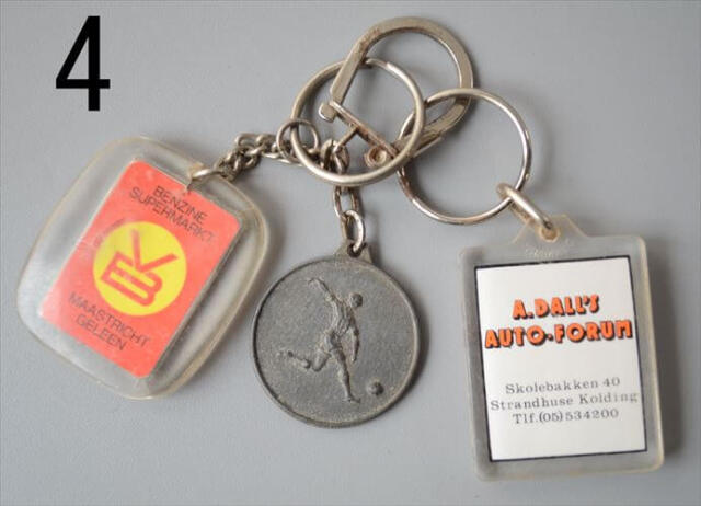 ヨーロッパや北欧から ヴィンテージキーホルダー 3個セット Vintage keychain アンティーク_260528