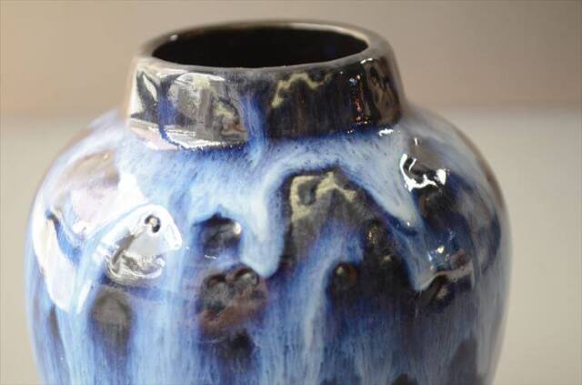 ドイツ製 ヴィンテージ Scheurich Fat Lava Vase 花瓶 花器 ファットラバー ミッドセンチュリー期 フラワーベース アンティーク_260529