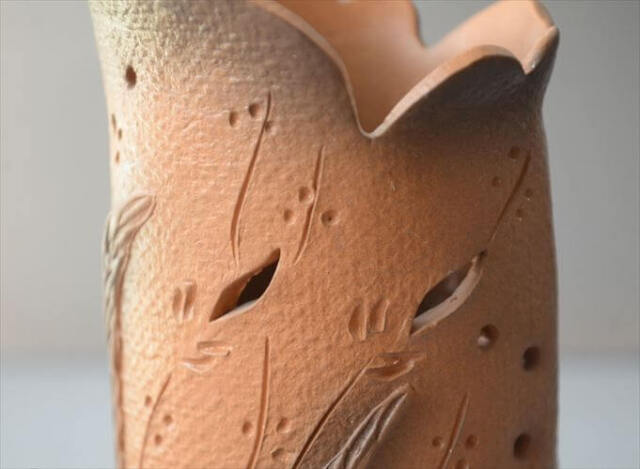 ドイツから ヴィンテージ 陶器の花瓶 花器 Art pottery フラワーベース キャンドルホルダー ミッドセンチュリー アンティーク_260529