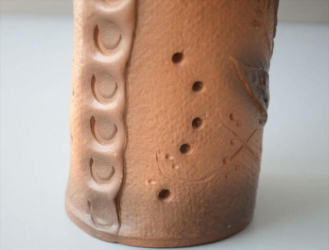 ドイツから ヴィンテージ 陶器の花瓶 花器 Art pottery フラワーベース キャンドルホルダー ミッドセンチュリー アンティーク_260529