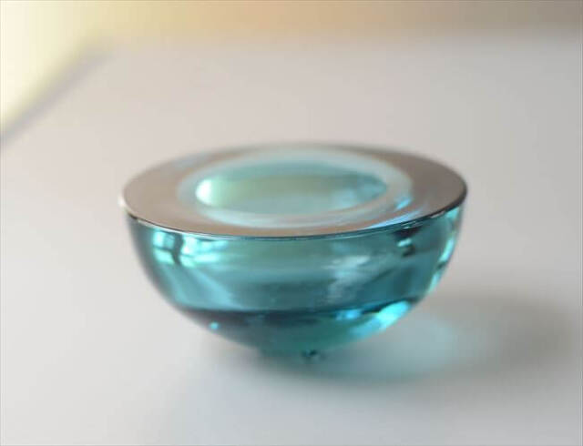 iittala イッタラ Ballo ガラス キャンドルホルダー ブルー バロ トレー Annaleena Hakatie 北欧 フィンランド ヴィンテージ_260619