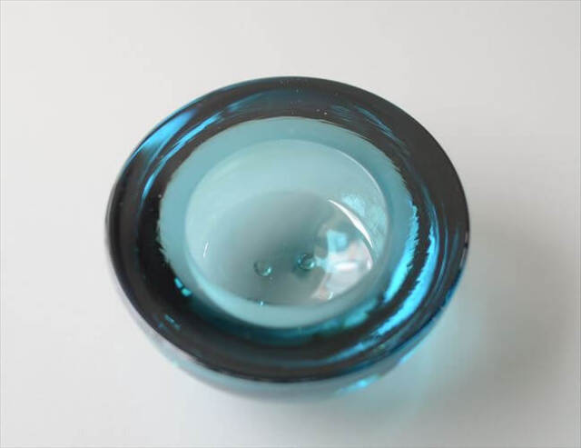 iittala イッタラ Ballo ガラス キャンドルホルダー ブルー バロ トレー Annaleena Hakatie 北欧 フィンランド ヴィンテージ_260619