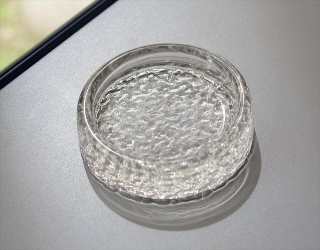 フィンランド製 Iittala Visa アッシュトレー 10cm イッタラ ヴィサ Timo Sarpaneva ガラス皿 トレイ 北欧 ヴィンテージ