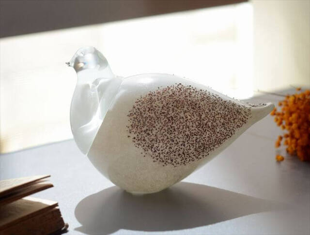 フィンランド製 ART LASI Handmade Glass Bird ハンドメイドの大きな