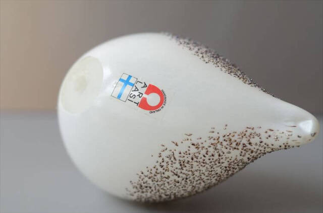 フィンランド製 ART LASI Handmade Glass Bird ハンドメイドの大きな