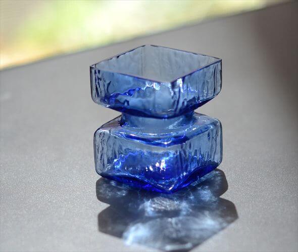 フィンランド製 Riihimaen Lasi Pala ガラスの花瓶 Sサイズ 6cm高 花器
