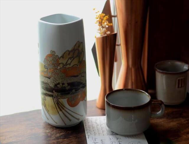 Royal Copenhagen Fajance Siena 20cm高 花瓶 一輪挿し シエナ ロイヤルコペンハーゲン ロイコペ ヴィンテージ_260715