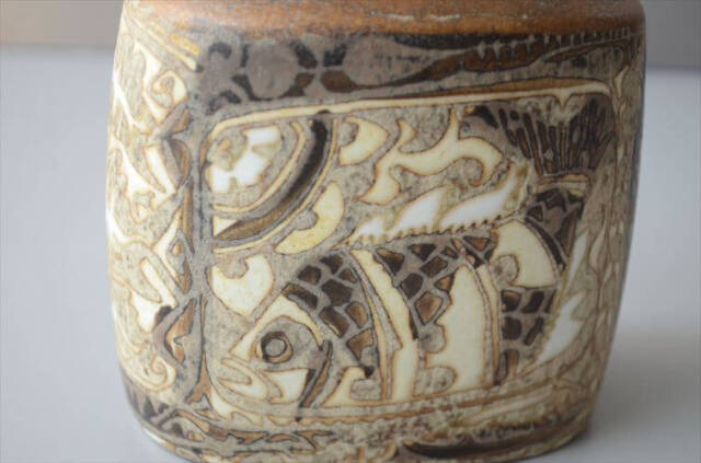 Royal Copenhagen Fajance Baca 花瓶 Nils Thorsson 魚柄 ロイヤル