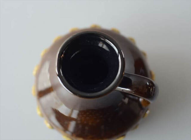 東ドイツ製 ヴィンテージ Strehla 陶器の花瓶 Fat lava 花器 一輪挿し ミッドセンチュリー期 フラワーベース アンティーク_260715
