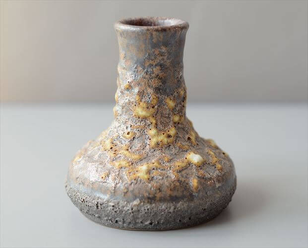 ドイツ製 ヴィンテージ 陶器の花瓶 Fat lava Art pottery 花器