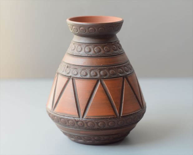 西ドイツ製 ヴィンテージ 陶器の花瓶 Art pottery 花器 一輪挿し ミッドセンチュリー期 フラワーベース_260730