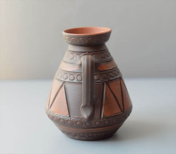 西ドイツ製 ヴィンテージ 陶器の花瓶 Art pottery 花器 一輪挿し ミッドセンチュリー期 フラワーベース_260730