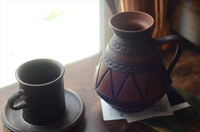西ドイツ製 ヴィンテージ 陶器の花瓶 Art pottery 花器 一輪挿し ミッドセンチュリー期 フラワーベース_260730