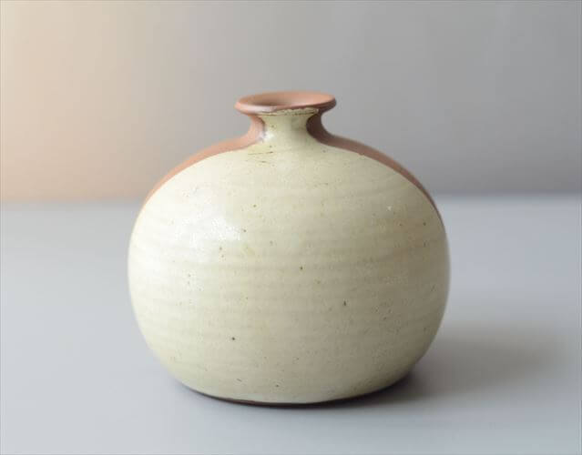 デンマーク製 TINGKERAMIK ヴィンテージ 陶器の花瓶 北欧 Art pottery FOLLE-DENMARK 花器 一輪挿し_260805