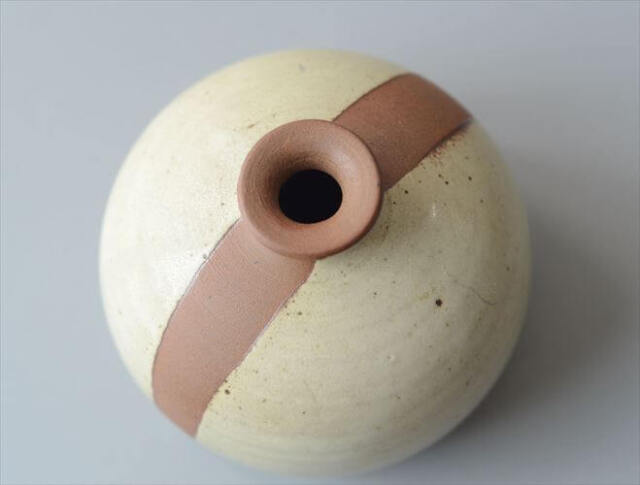 デンマーク製 TINGKERAMIK ヴィンテージ 陶器の花瓶 北欧 Art pottery FOLLE-DENMARK 花器 一輪挿し_260805