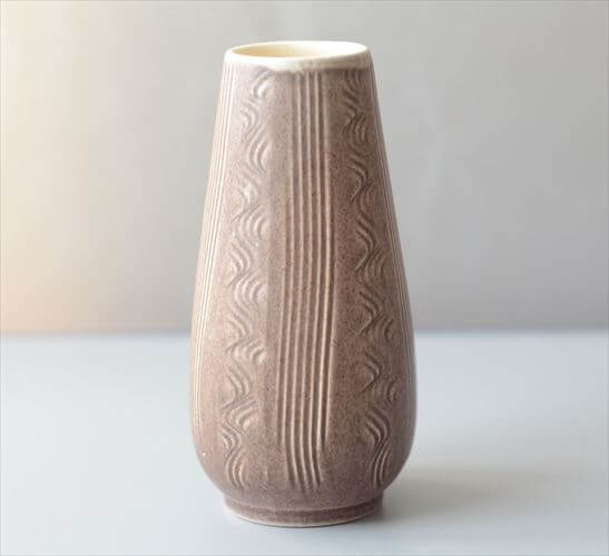 ドイツから ヴィンテージ 陶器の花瓶 Art pottery 花器 一輪挿し ミッドセンチュリー期 フラワーベース_260805
