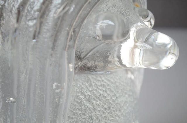 スウェーデン製 Bergdala Glasbruk かわいいガラスのトロール オブジェ ベルグダラ 北欧 アンティーク ヴィンテージ_260917