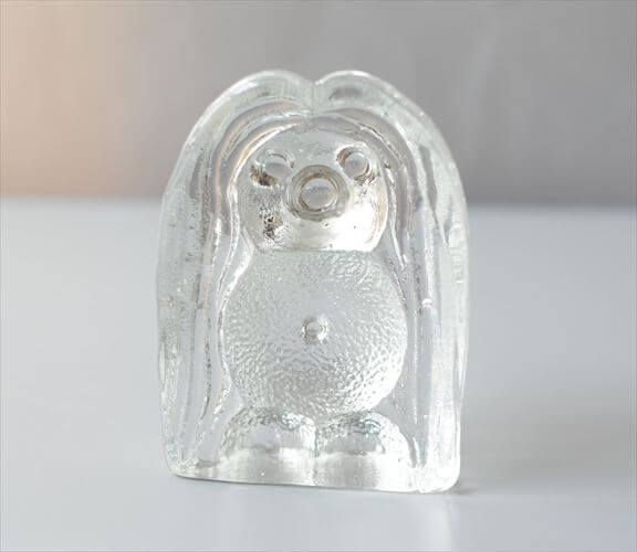 スウェーデン製 Bergdala Glasbruk かわいいガラスのトロール オブジェ ベルグダラ 北欧 アンティーク ヴィンテージ_260917