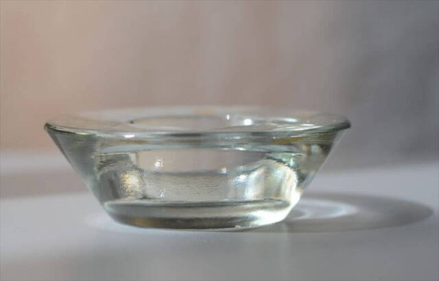 デンマーク Holmegaard ガラスキャンドルトレー Crystal Christmasシリーズ ホルムガード 燭台 北欧 ヴィンテージ
