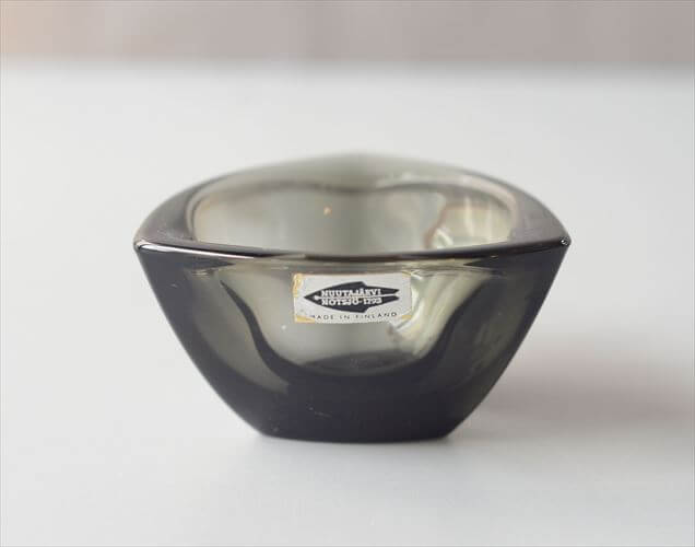 フィンランド製 NUUTAJARVI Bulles Eye ガラス トレー ボウル Kaj Franck カイ・フランク ヌータヤルヴィ 北欧 ガラス_261009