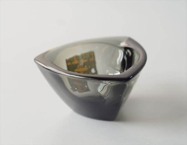 フィンランド製 NUUTAJARVI Bulles Eye ガラス トレー ボウル Kaj Franck カイ・フランク ヌータヤルヴィ 北欧 ガラス_261009