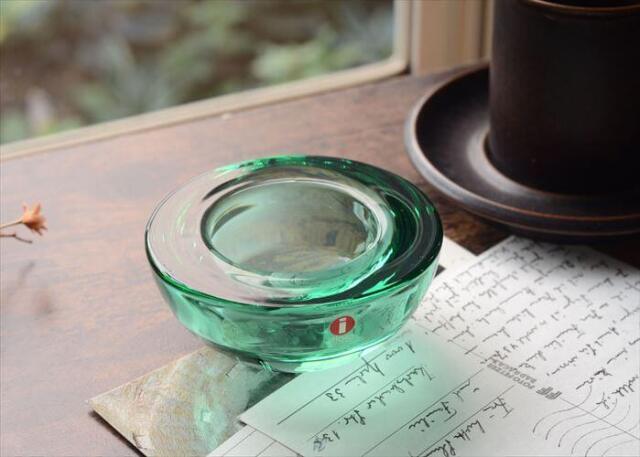 iittala イッタラ Ballo ガラス キャンドルホルダー グリーン バロ トレー 小物入れ Annaleena Hakatie 北欧 フィンランド_261009