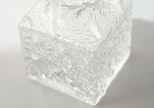 フィンランド製 iittala Crocus ガラス花瓶 vase フラワーベース イッタラ クロッカス Timo Sarpaneva 北欧 ヴィンテージ_261014