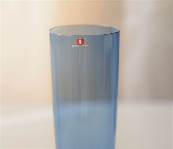フィンランド製 iittala i-lineシリーズ ガラス タンブラー vase イッタラ 2204 Timo Sarpaneva 北欧 ヴィンテージ_261014