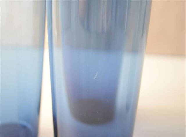 フィンランド製 iittala i-lineシリーズ ガラス タンブラー vase イッタラ 2204 Timo Sarpaneva 北欧 ヴィンテージ_261014