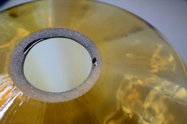 Lyfa x Orrefors? ダブルガラス ペンダントライト Carl Fagerlundを彷彿 ゴールド アンバー 北欧ヴィンテージ 照明 アンティーク