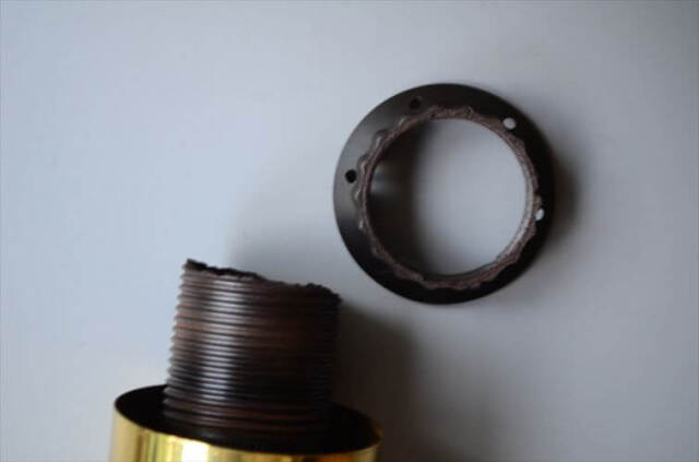 Lyfa x Orrefors? ダブルガラス ペンダントライト Carl Fagerlundを彷彿 ゴールド アンバー 北欧ヴィンテージ 照明 アンティーク