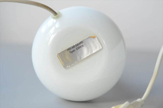 デンマーク製 Holmegaard Carol ガラスのデスクランプ ホルムガード 北欧 卓上 照明 テーブルライト ヴィンテージ アンティーク