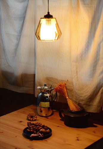 スウェーデン製 1960年代 Orrefors ダブルガラスペンダントライト ゴールド アンバー 北欧ヴィンテージ 照明 アンティーク