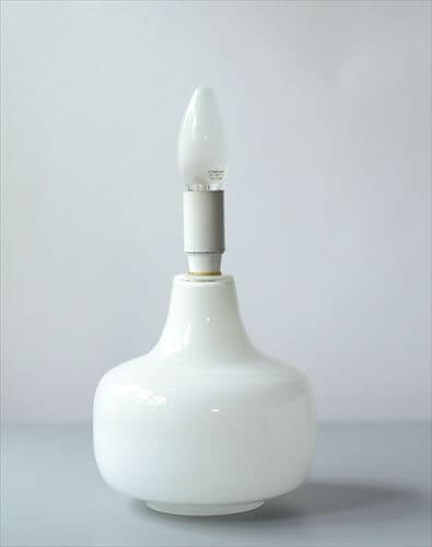 デンマーク製 LYSKILDE ガラスのデスクランプ 北欧 卓上 照明 テーブルライト ヴィンテージ アンティーク