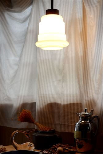 ドイツ製 Hustdat Leuchten ガラスのペンダントライト 1970年代頃