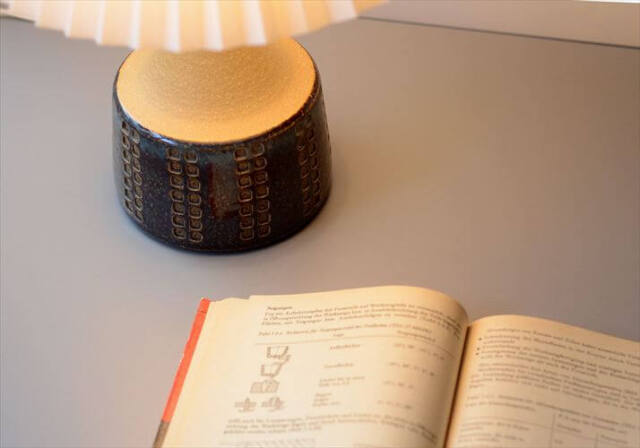 デンマーク製 SOHOLM デスクランプ シェード付き スーホルム ストーンウェア 北欧 照明 テーブル 卓上 ライト アンティーク