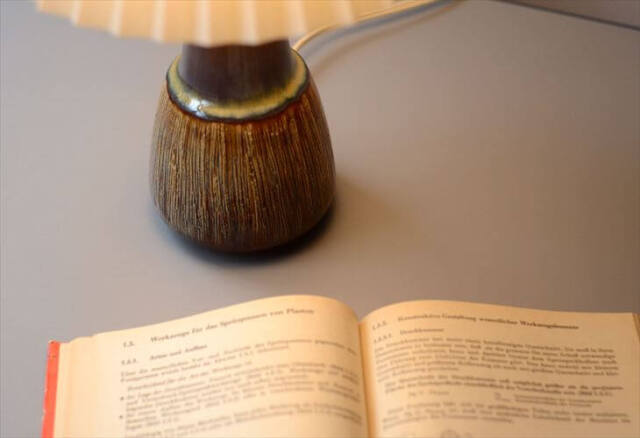デンマーク製 SOHOLM デスクランプ シェード付き Svend Jensen スーホルム ストーンウェア 北欧 照明 テーブル ライト アンティーク