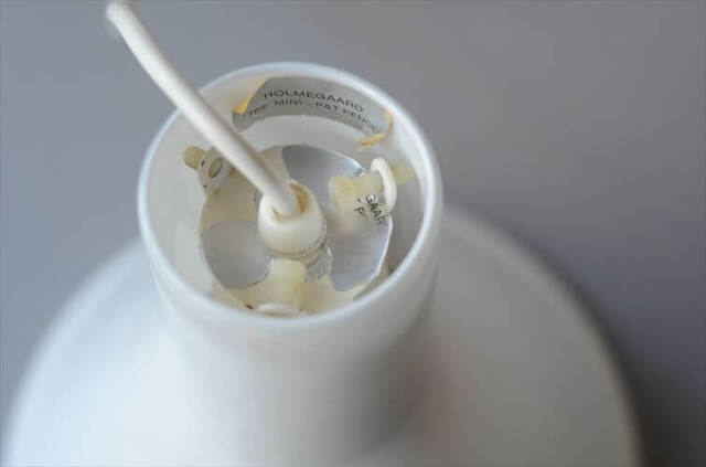 デンマーク製 Holmegaard P&T Pendel ペンダントライト ホワイトガラス 北欧 ランプ 照明 ヴィンテージ ホルムガード アンティーク