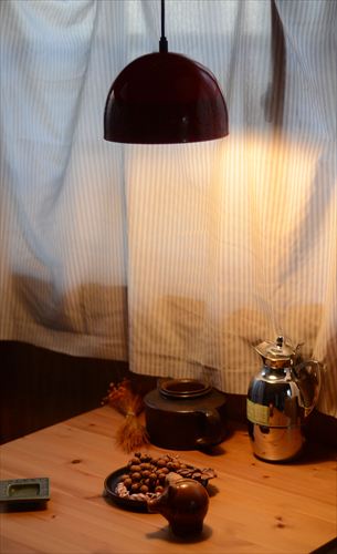 フィンランド製 FINEL ARABIA ホーローペンダントライト Primavera Red フィネル アラビア 北欧 天井照明 ヴィンテージ