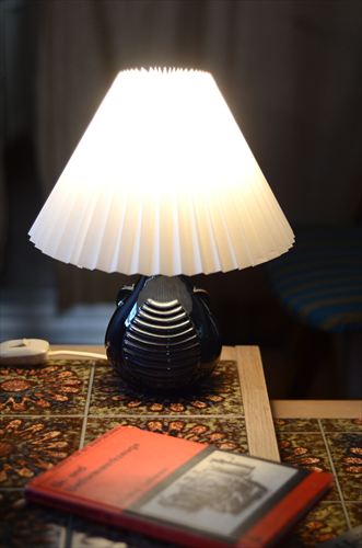 デンマーク製 SOHOLM ユニークなフォルムのデスクランプ シェード付き スーホルム 北欧照明 テーブル ライト アンティーク