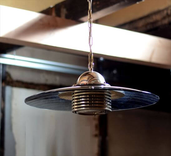 スウェーデン製 BELID スモークガラスｘ真鍮 ペンダントランプ Jan Eskil Eskilson 北欧 照明 ヴィンテージ